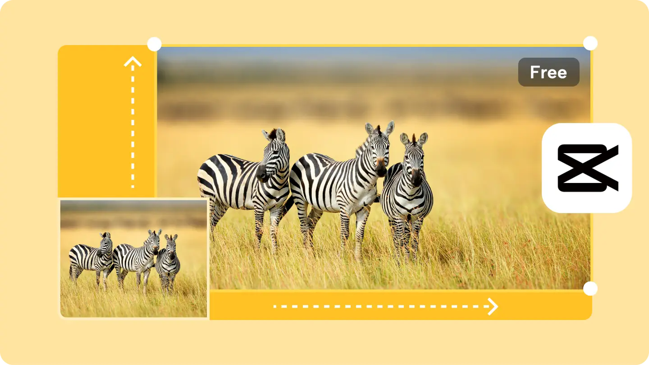 Redimensionar imagens online com CapCut
