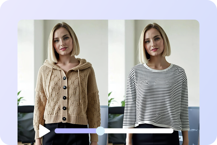 Fashion haul video featuring multiple outfits