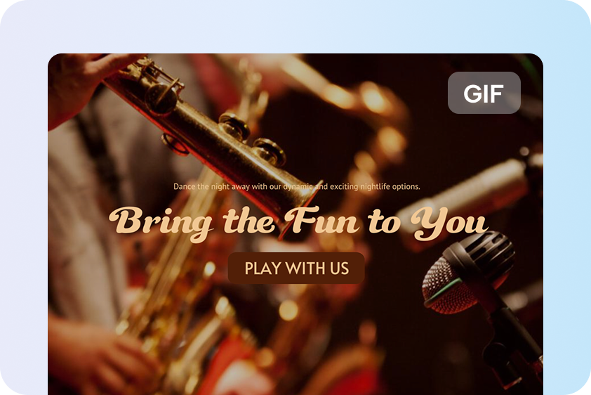 Turn images into GIFs for events