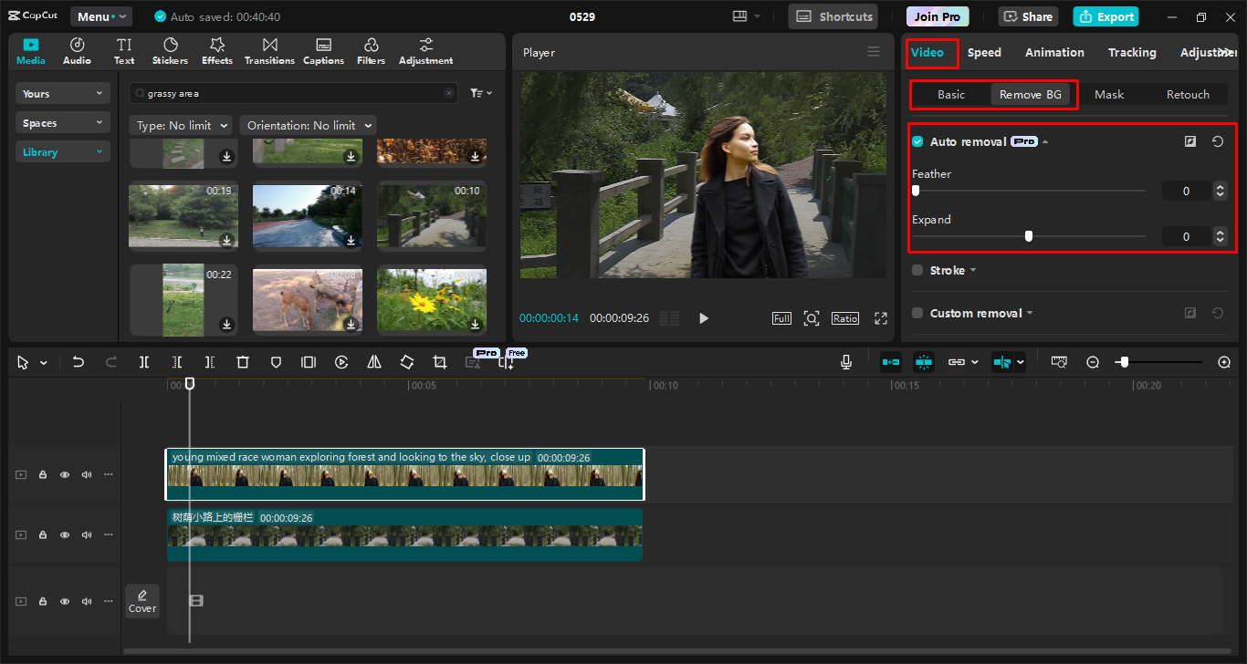 Quitar y reemplazar el fondo de la imagen en el CapCut editor de video de escritorio