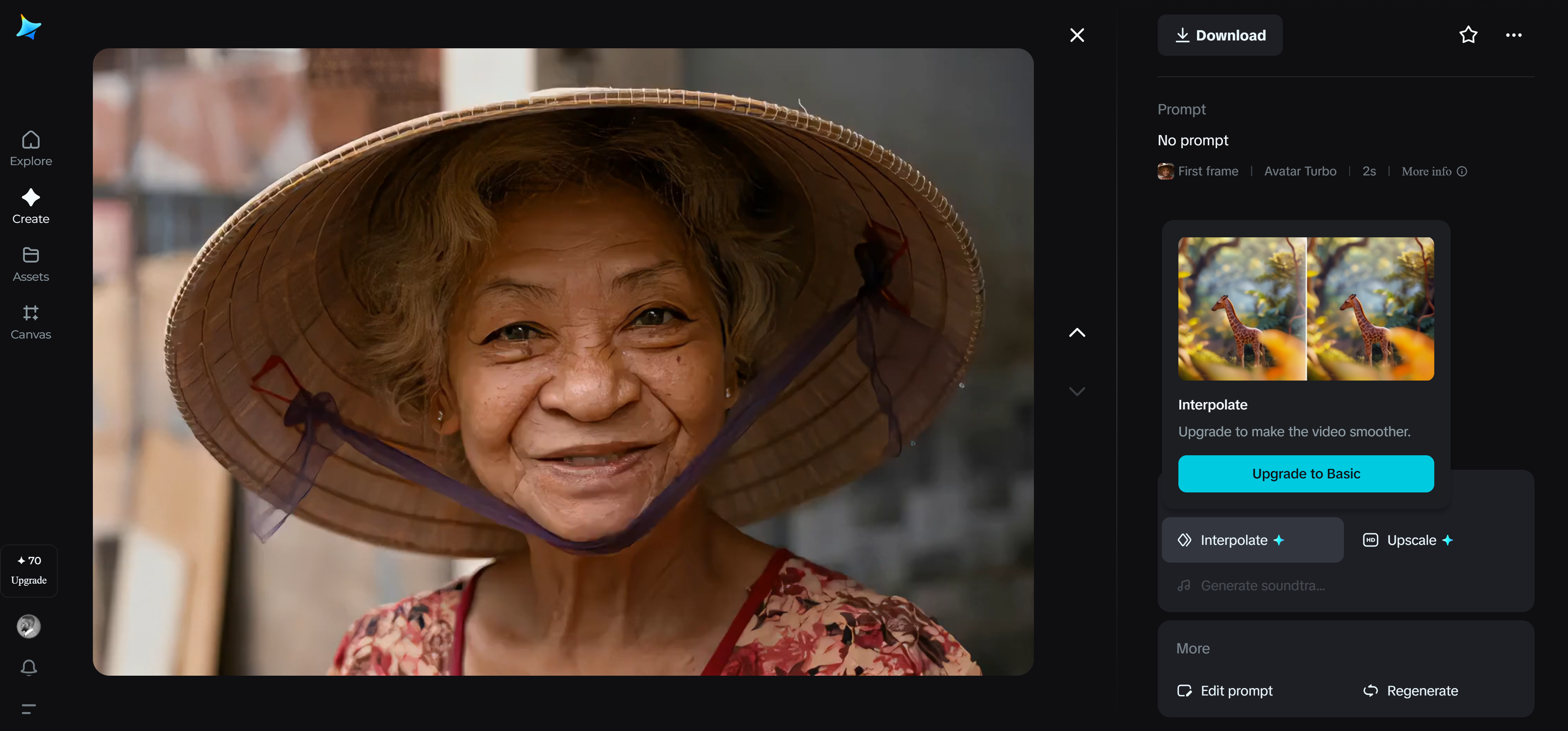 Frame interpolation