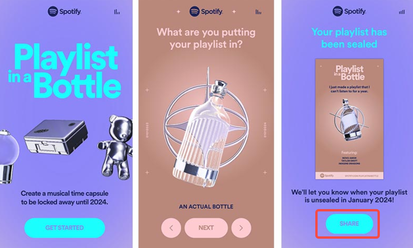 Un moyen facile de partager des chansons dans une bouteille Spotify avec des amis