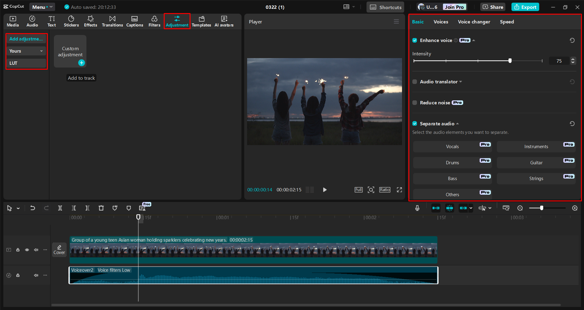 Ajout et modification de musique dans des vidéos à l'aide de l' CapCut éditeur vidéo de bureau