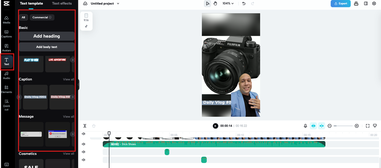 Add text overlays
