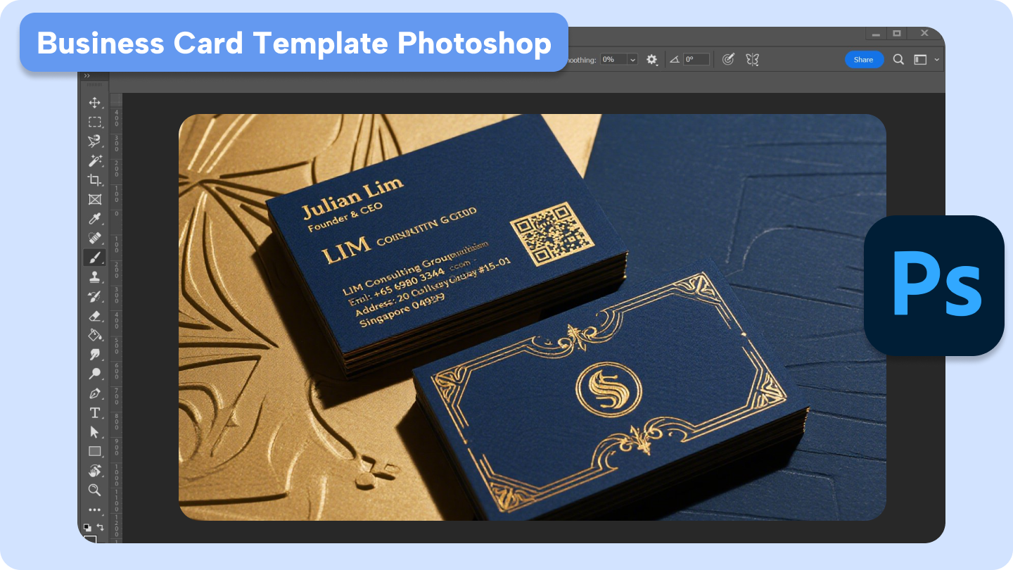 business card template photoshop