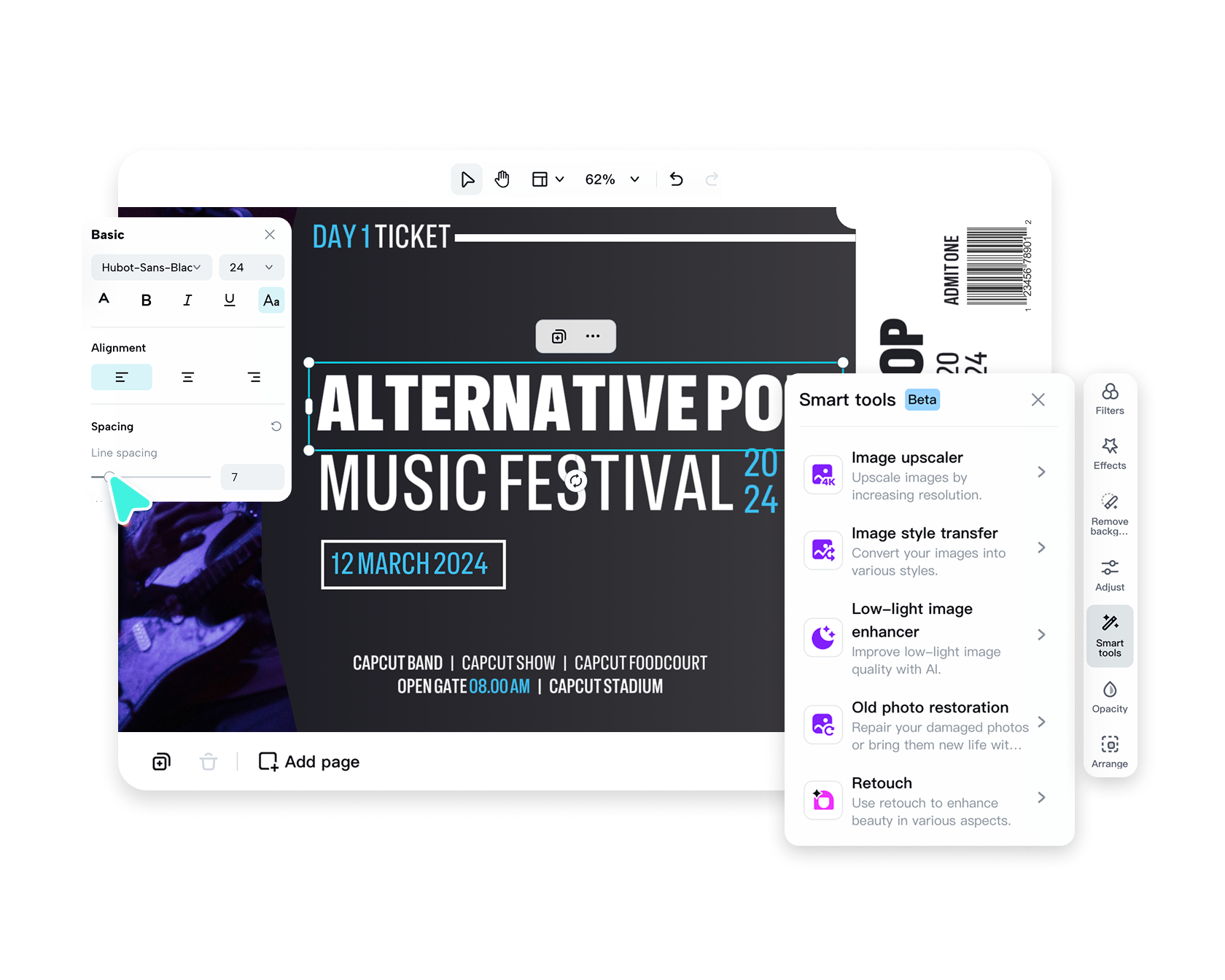 Zdarma Online Festival Plakát Maker zvýšit návštěvnost