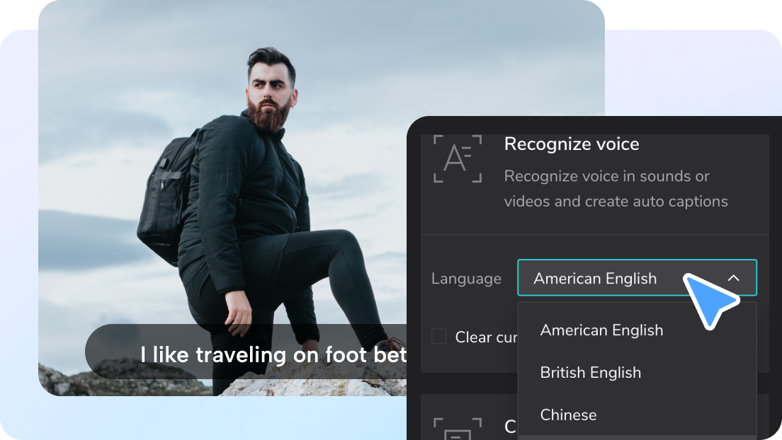 Fast AI speech to text captions online