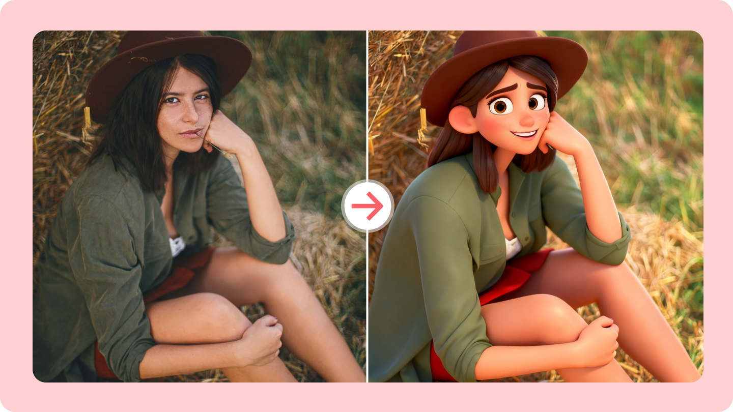 AI-generator voor afbeeldingen in Pixar-stijl