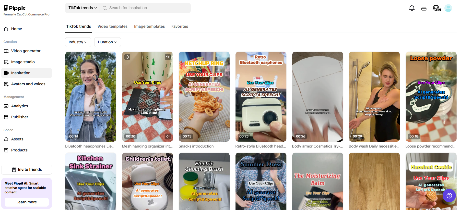 Customizable templates