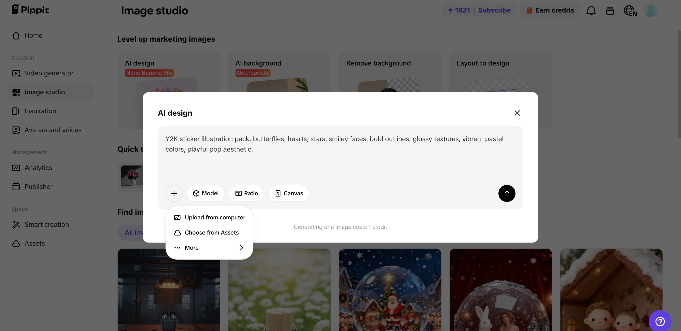 Y2K-Stil-Bilder erstellen