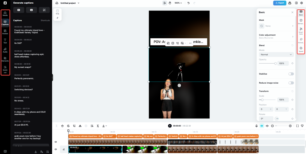 Edit and refine your video