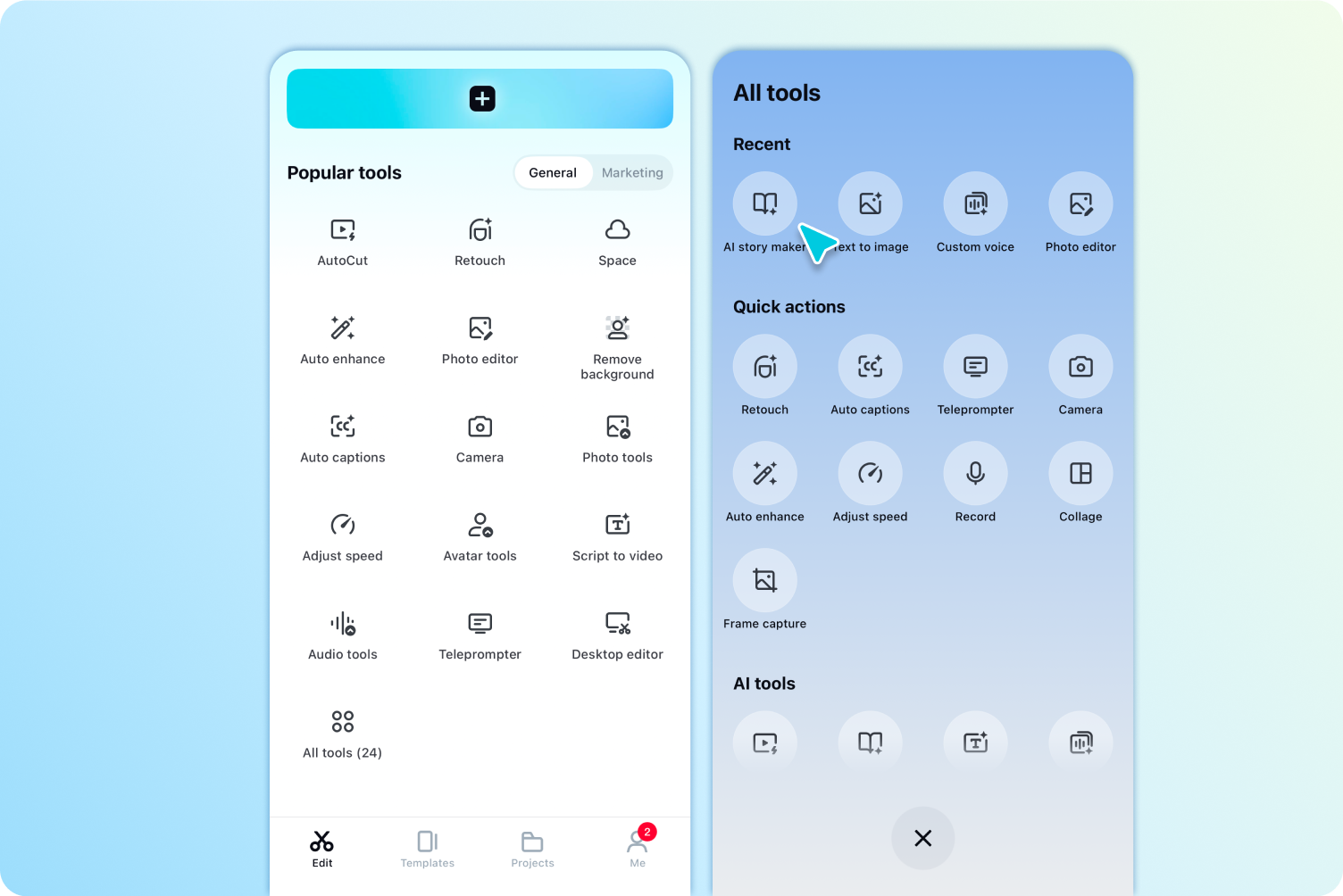 Navigate to AI story maker
