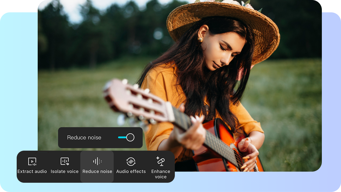 Enhance audio with AI