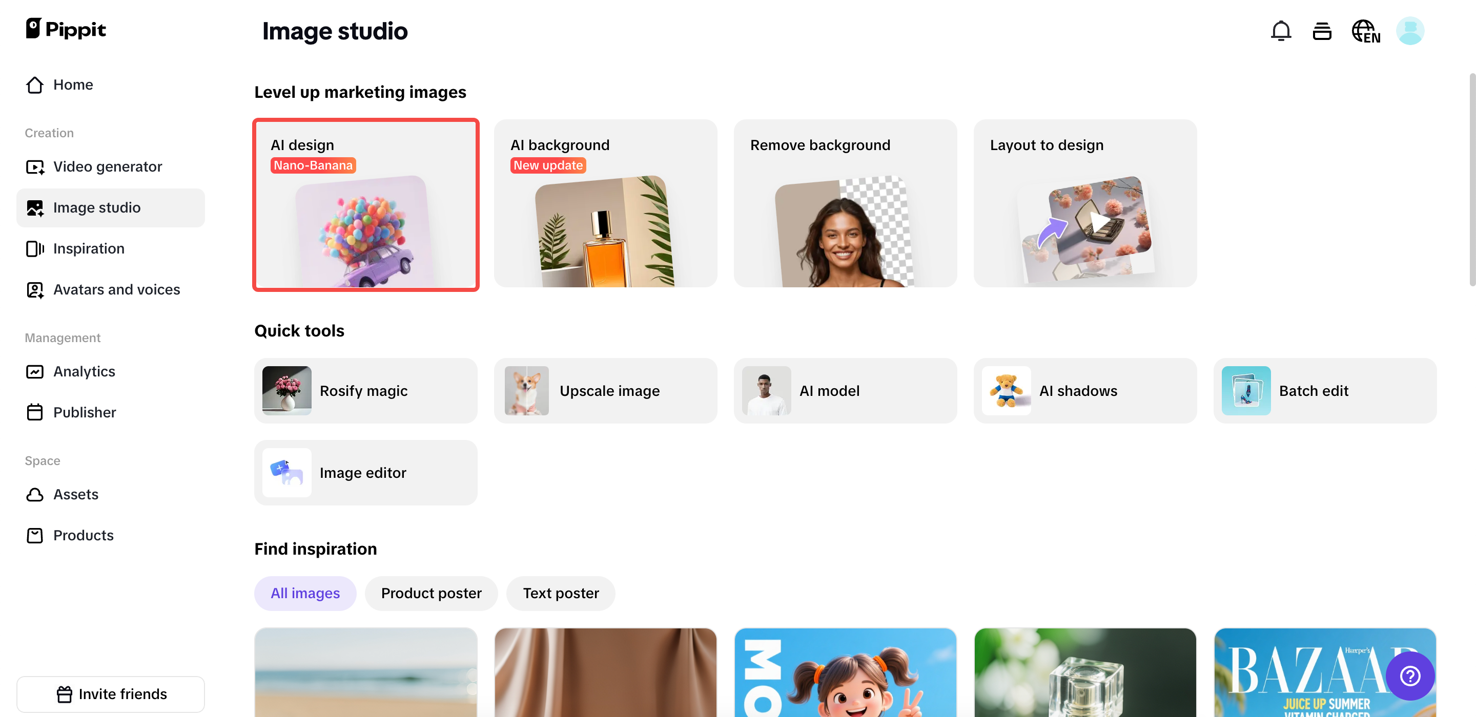 Akses desain AI untuk memulai