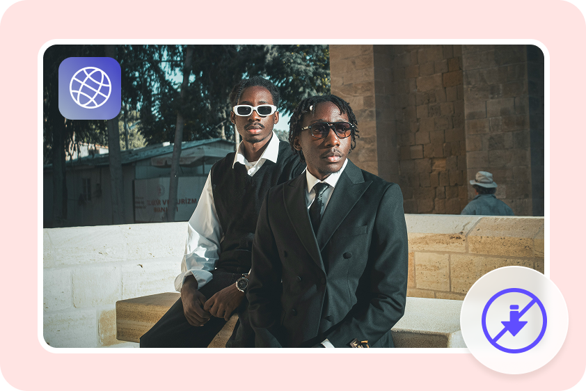  No software downloads needed