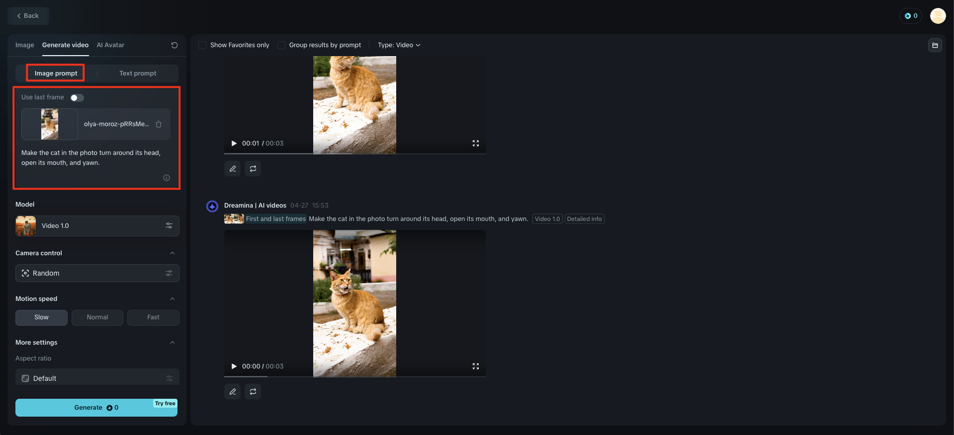 Upload an image