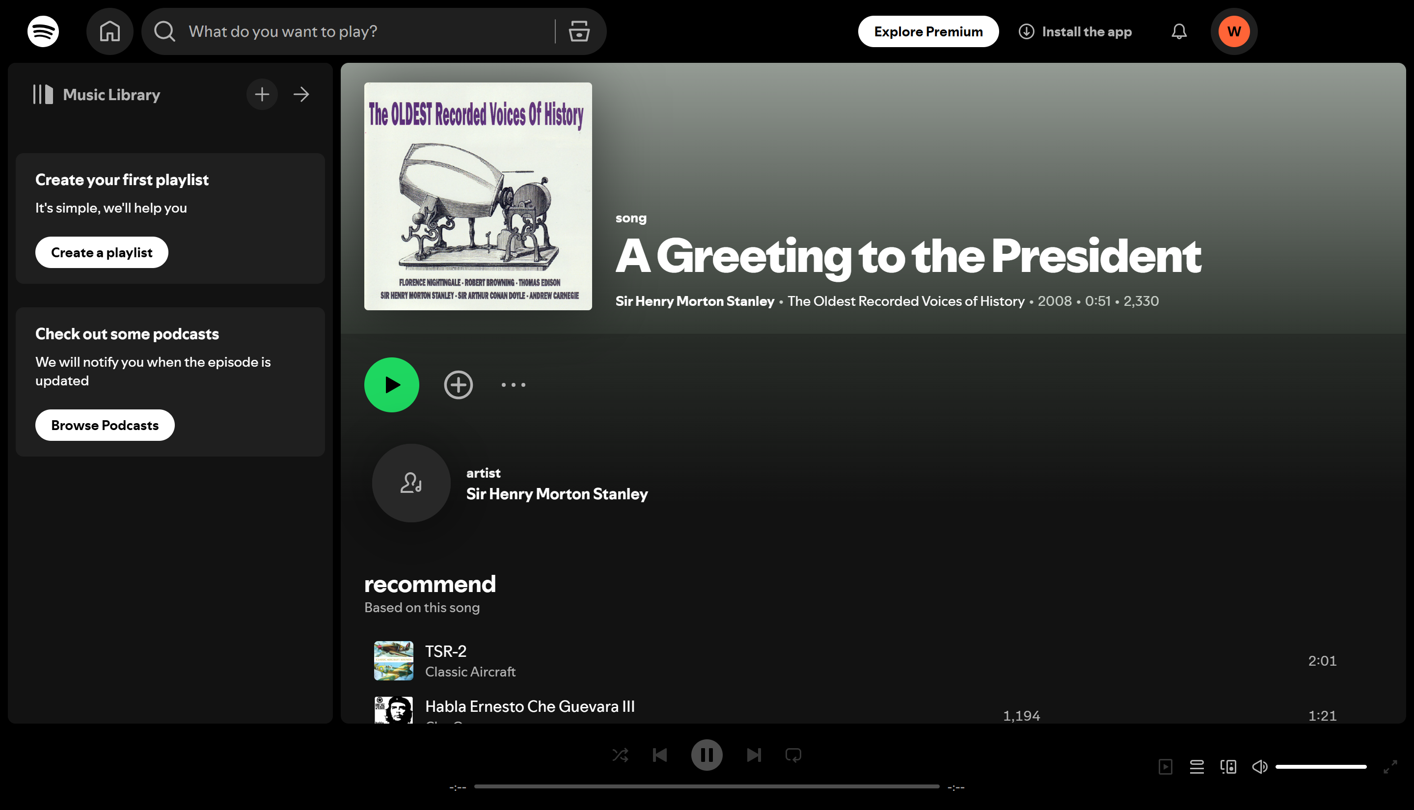 As 7 músicas mais antigas do Spotify: Clássicos imperdíveis: Saudação ao Presidente
