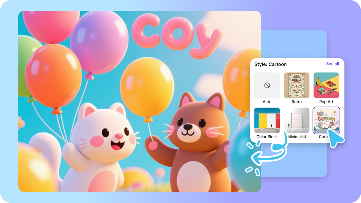 Create cute wallpapers with AI
