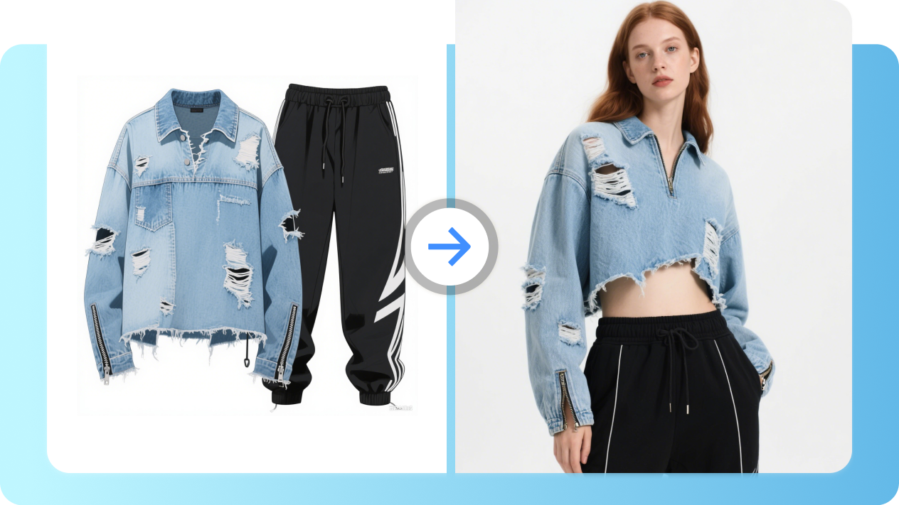 Utilizzare modelli di IA per presentare outfit da festival musicale che impressionino il pubblico.