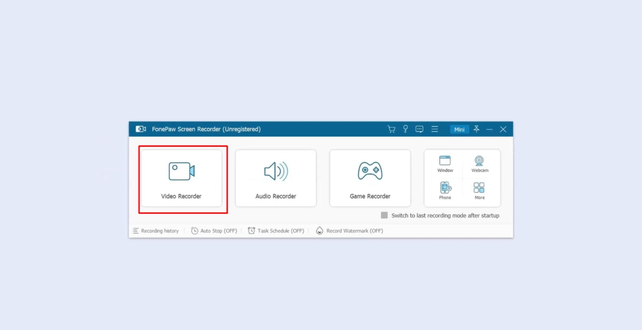 Pag-download ng Fonepaw Screen Recorder sa isang PC