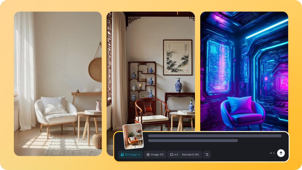 ai interior with image