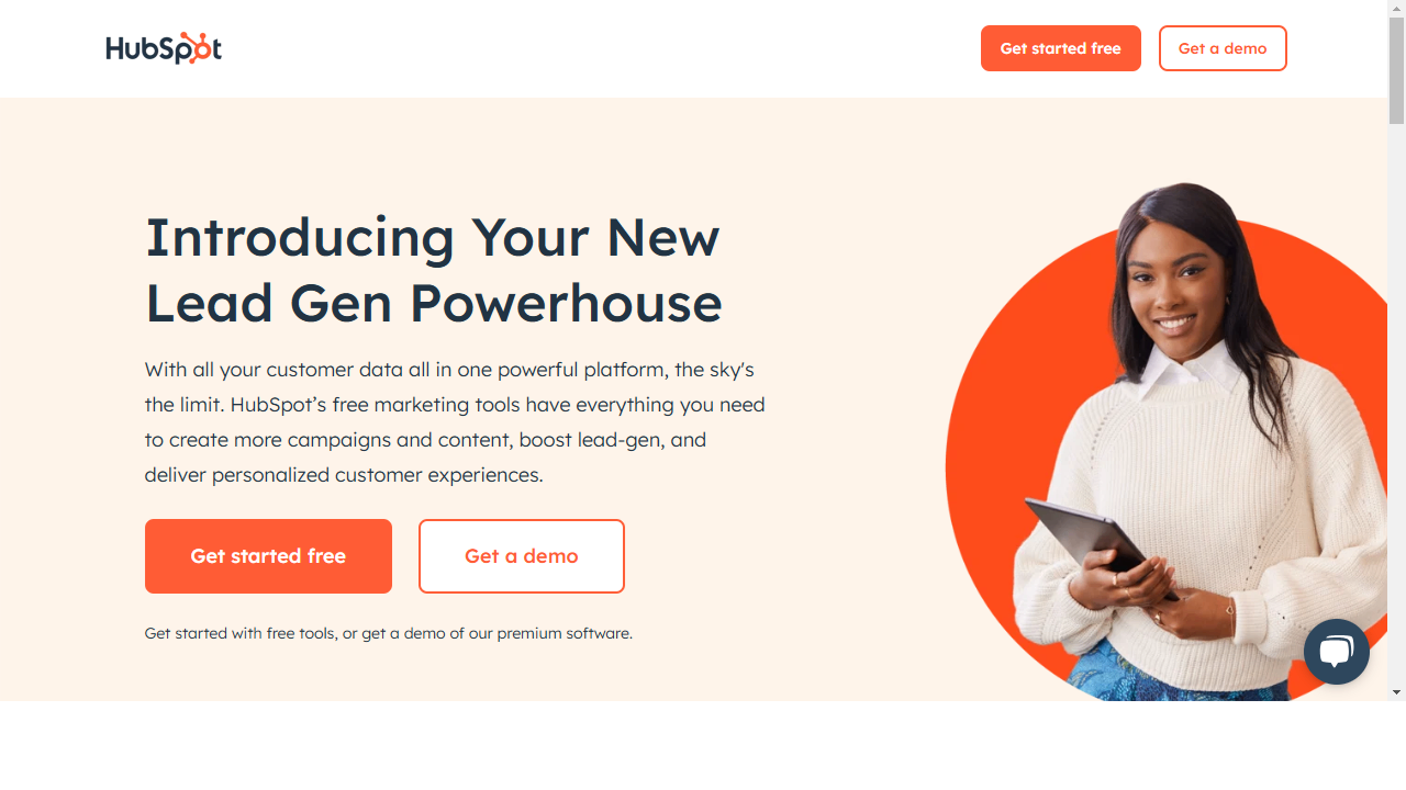 Hubspot marketing hub online advertising services