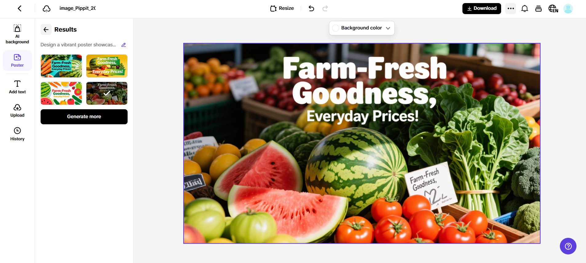 Effortless digital flyer & poster creation