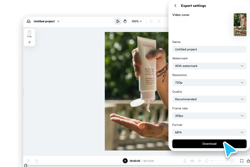 Export and share video