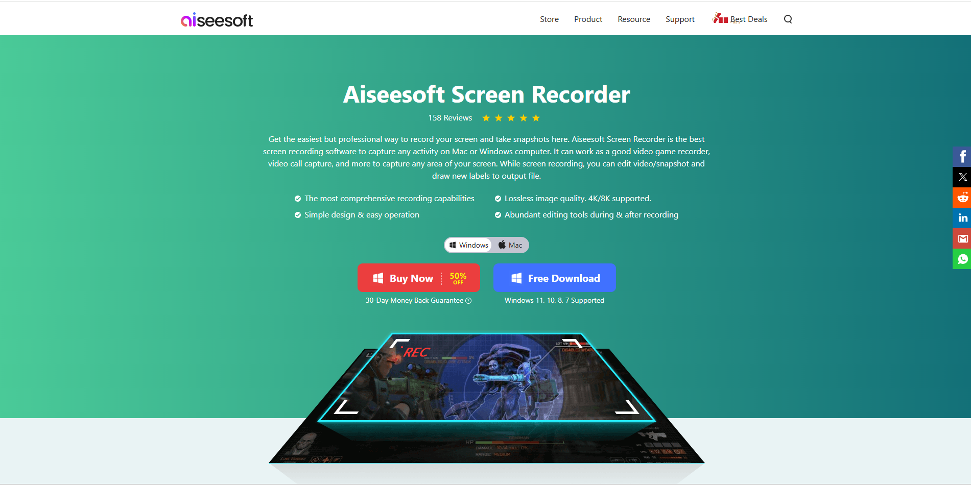 Downloading the Aiseesoft Screen Recorder