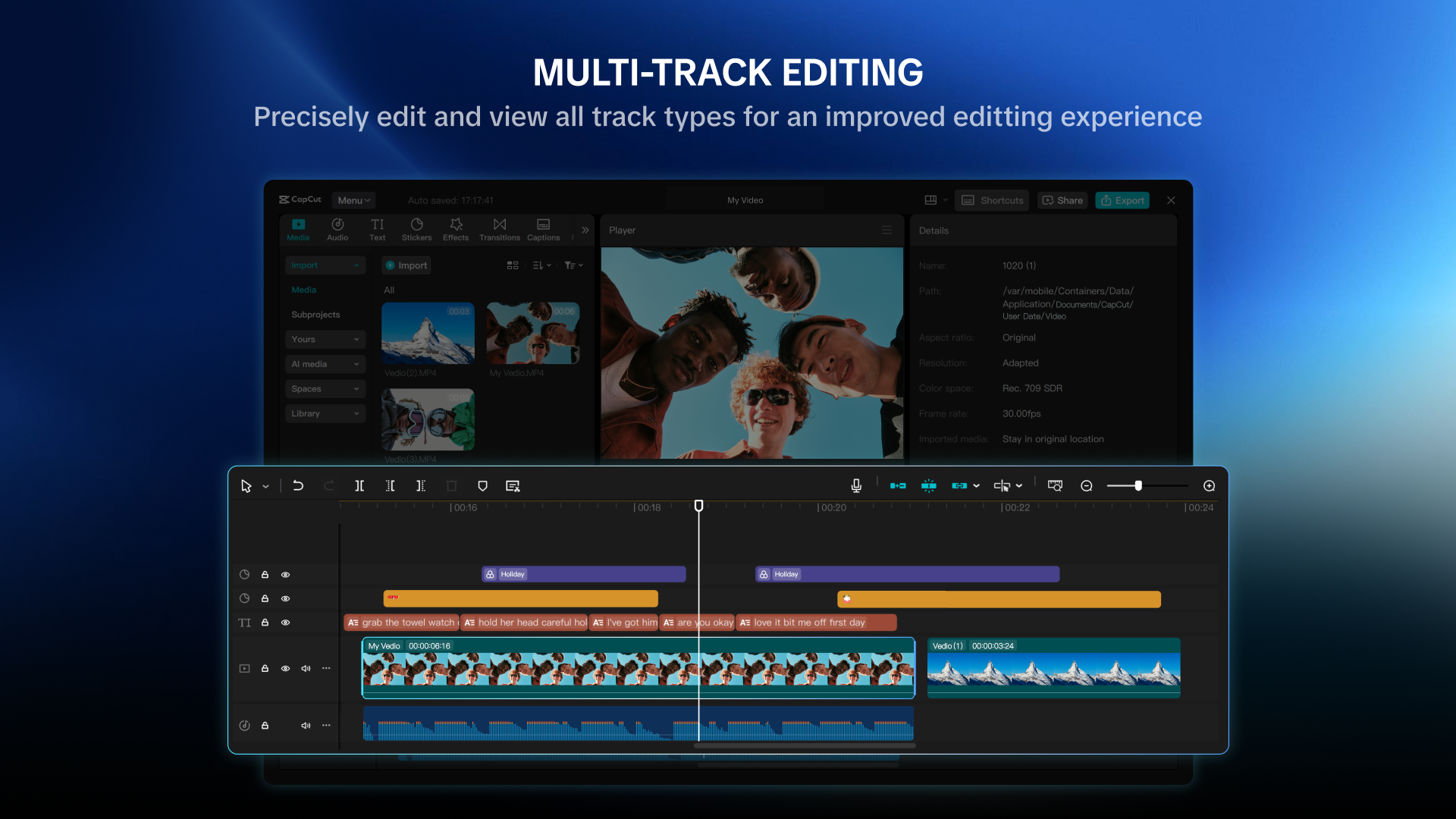 Edit videos on the go