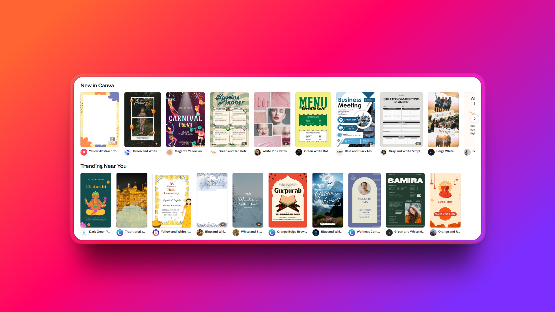 Canva şablonlarının çeşitli kullanım alanları