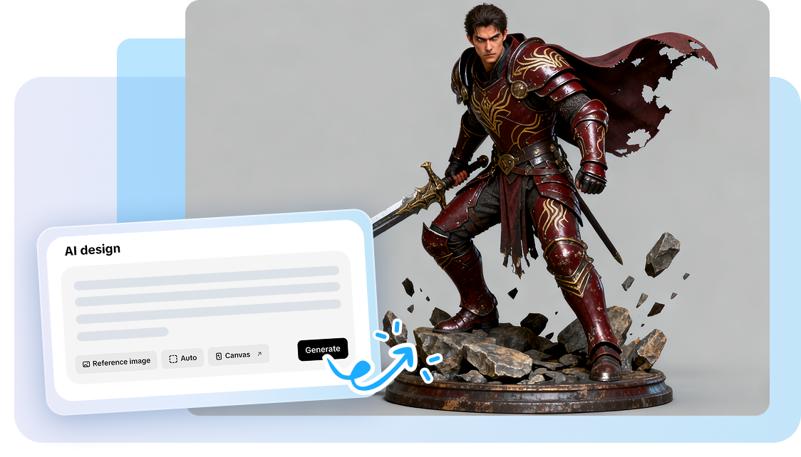 Générez des figurines d'action via des invites.