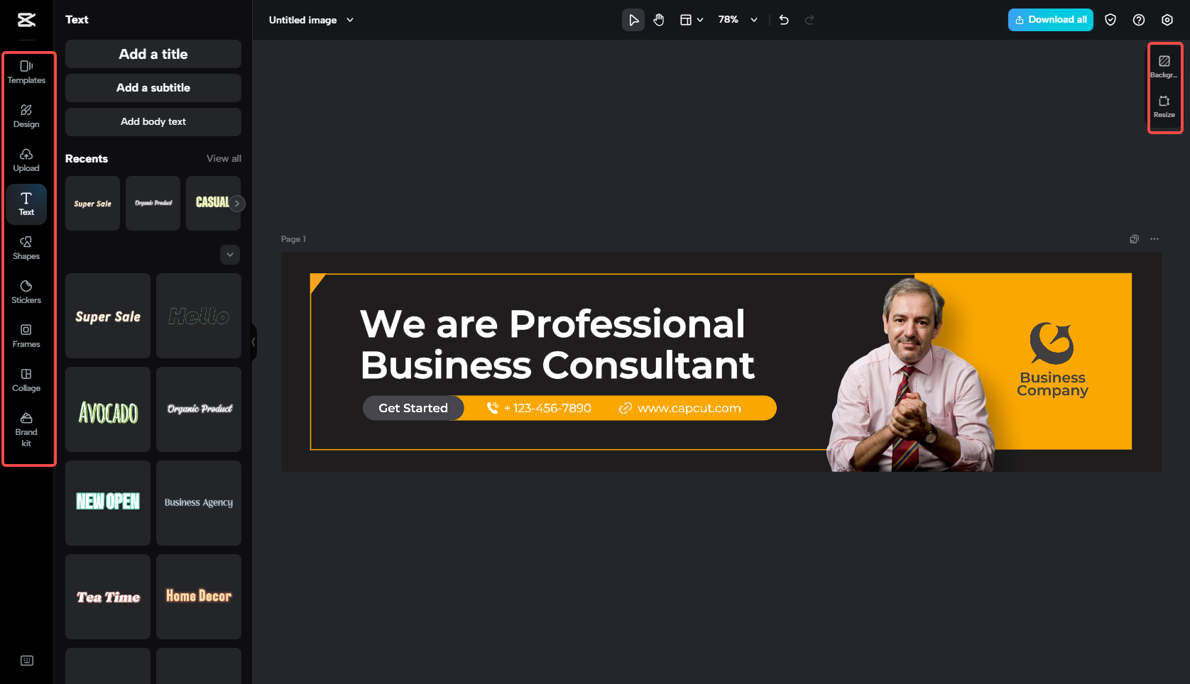 Edit the LinkedIn banner