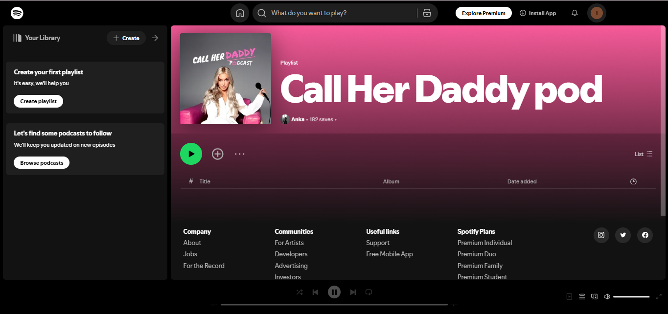 Call Her Daddy - yüksek Spotify akış kayıtlarına sahip popüler bir podcast