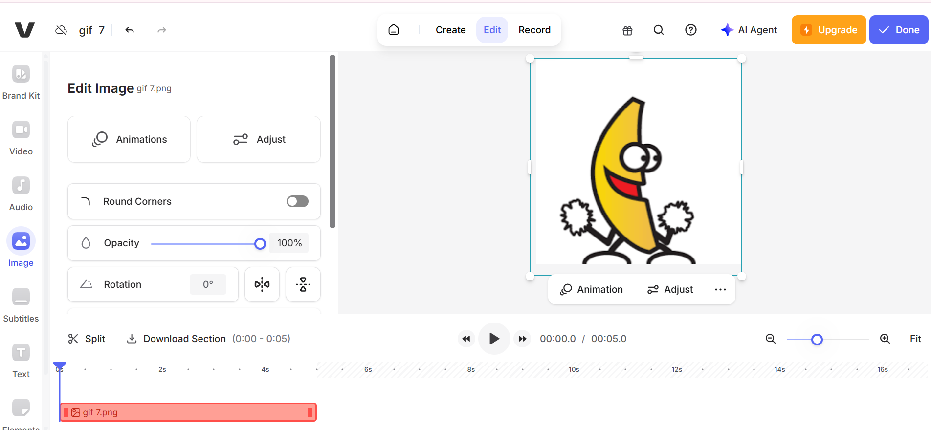 Veed - el popular creador de GIF 3d
