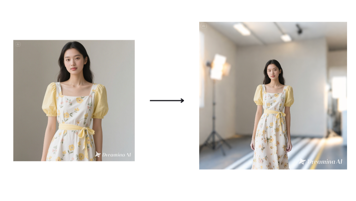 Dreamina's expand feature