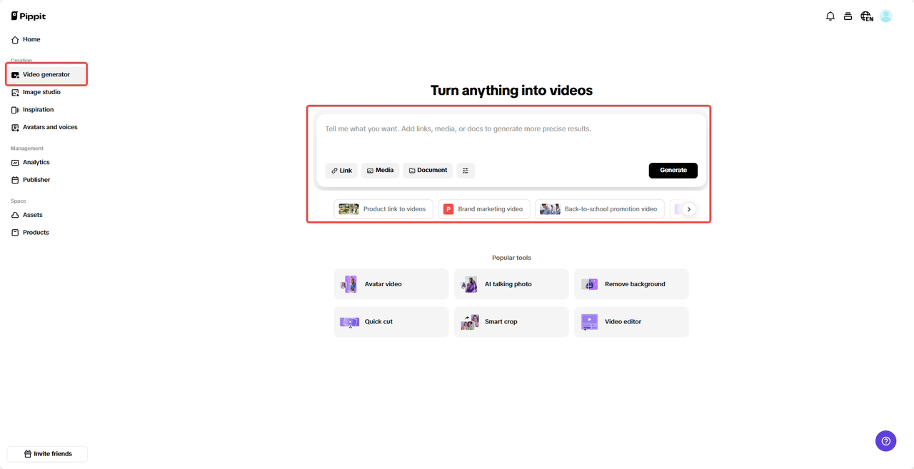 Quick video generation