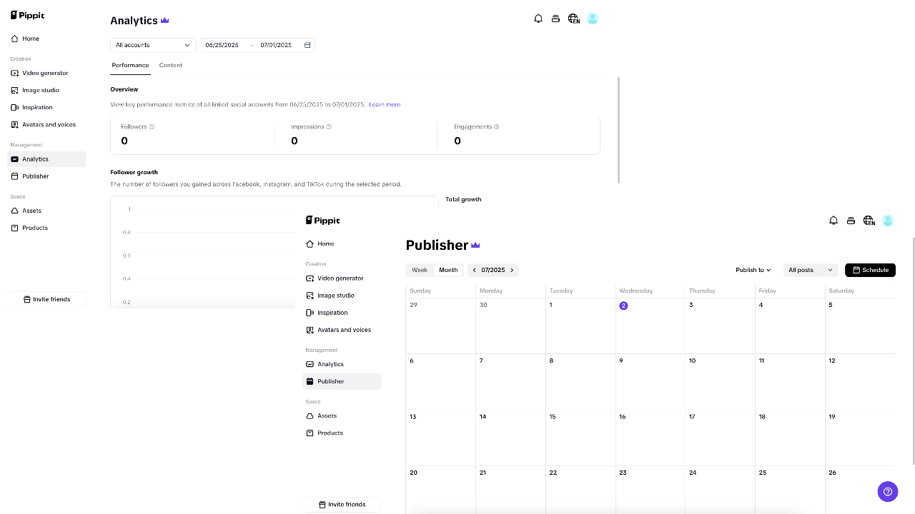 Post and analyze your content