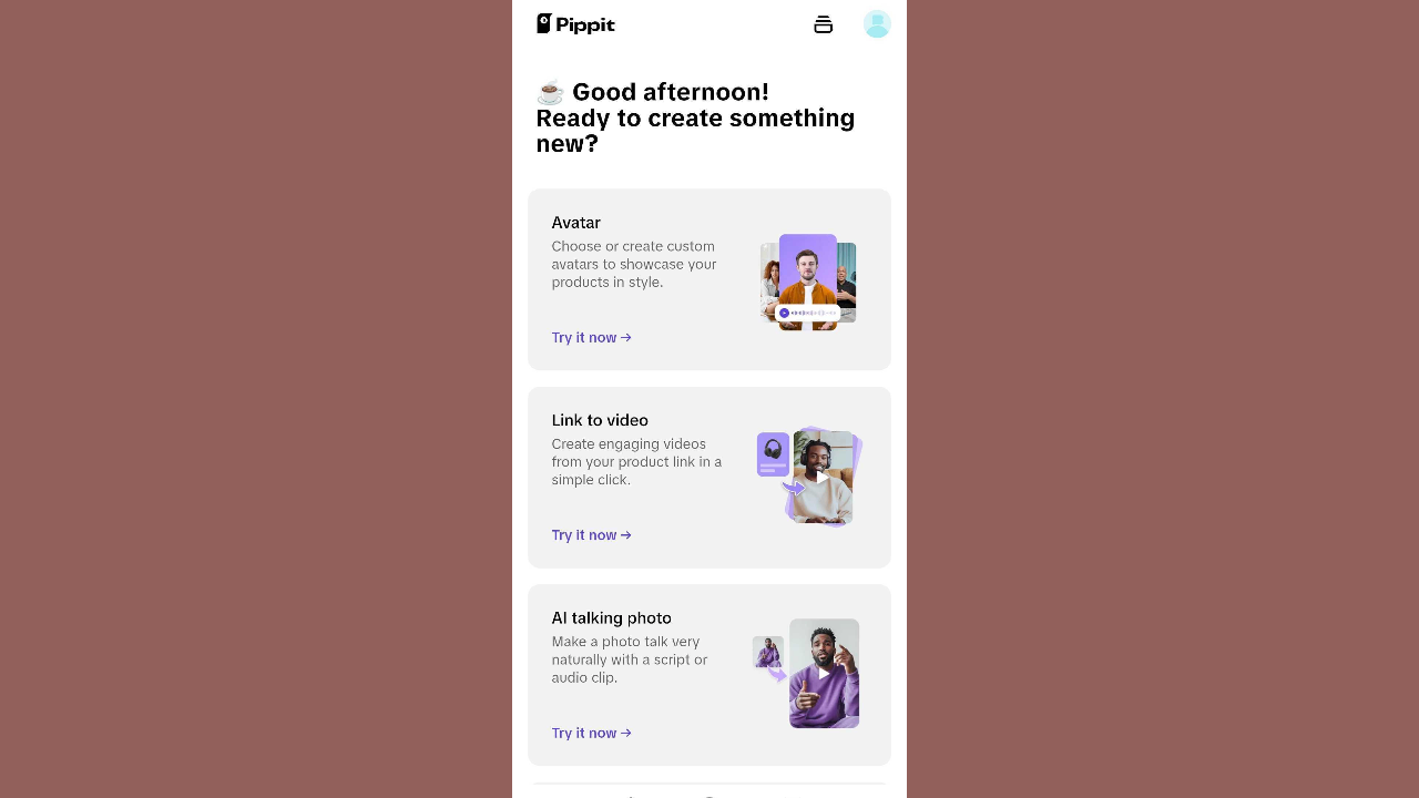 Pippit home page