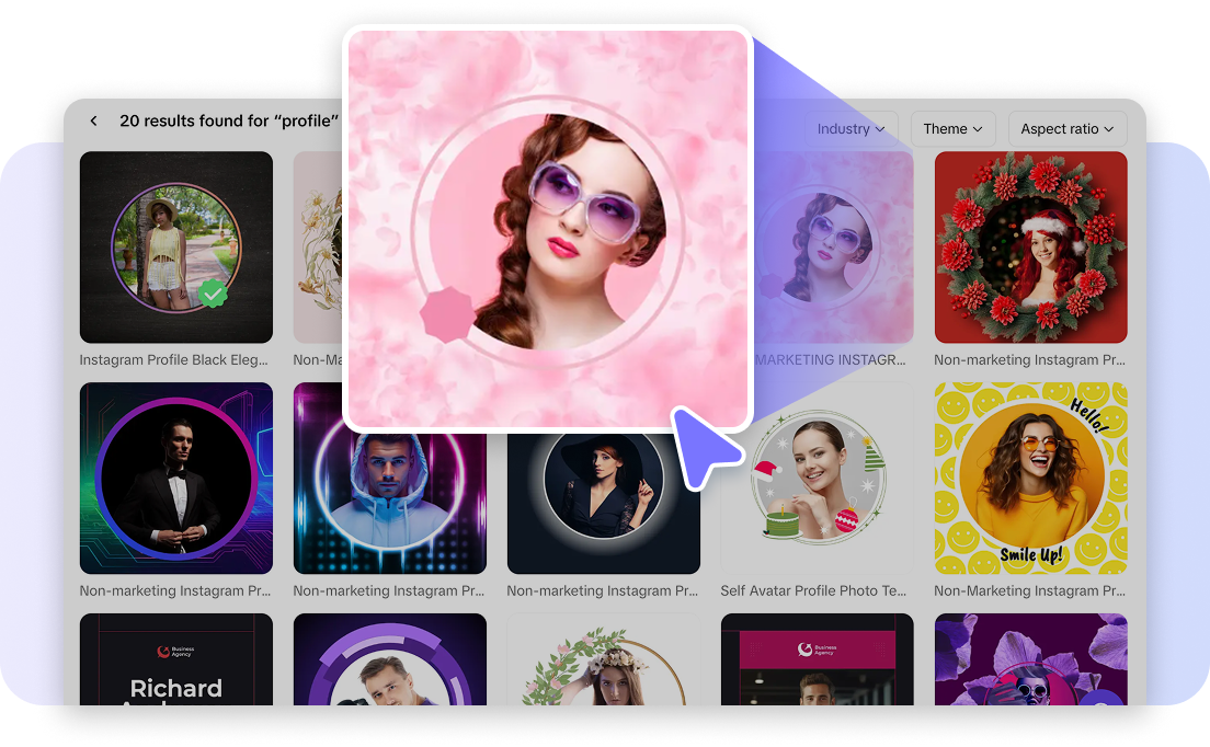 Customizable profile templates