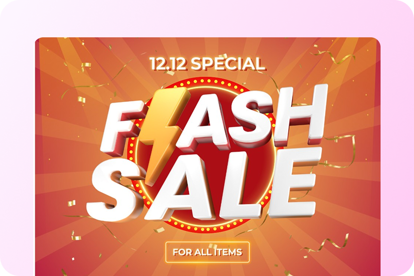 Generate sale announcement clips