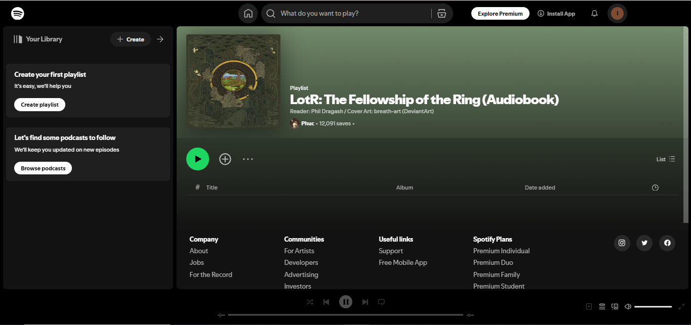 Yüzük Kardeşliği, J.R.R. Tolkien - Spotify 'da milyonlarca toplam akışa sahip bir fantezi romanı