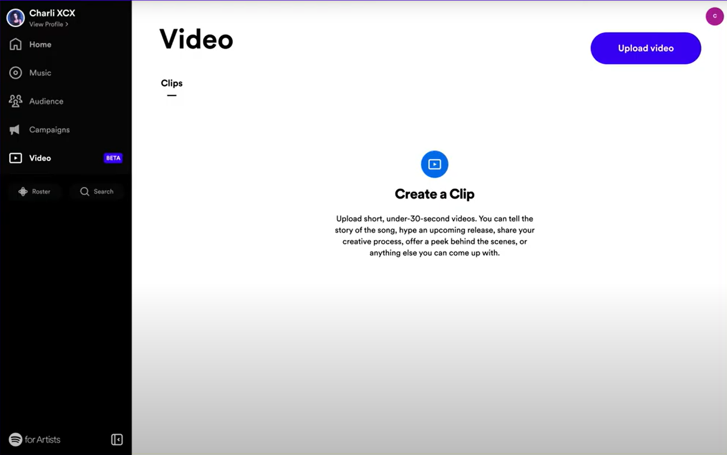 Uploading an artist message on Spotify Wrapped