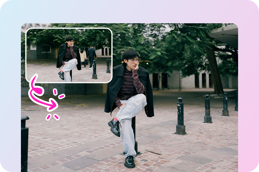 remove strangers from travel photos