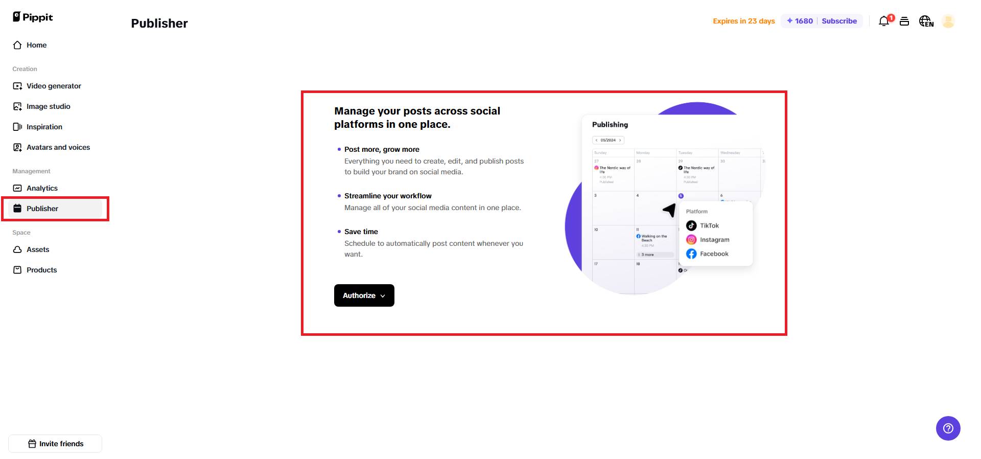 Connect your social account