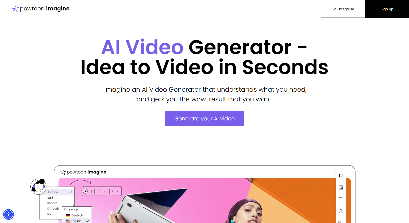 Powtoon AI video generator