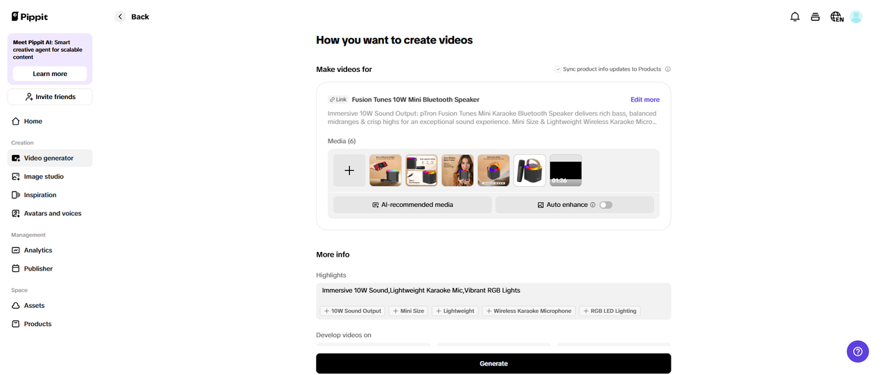 Seamless product integration & branding