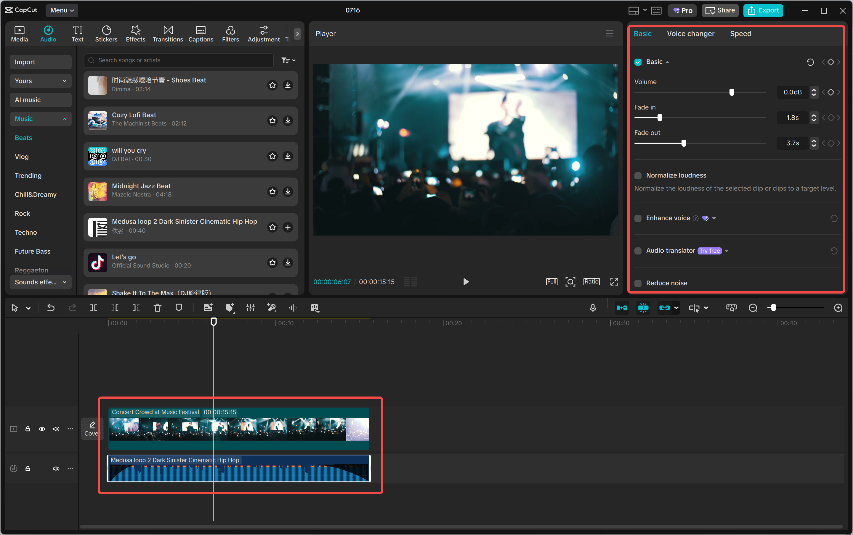 Edit a video