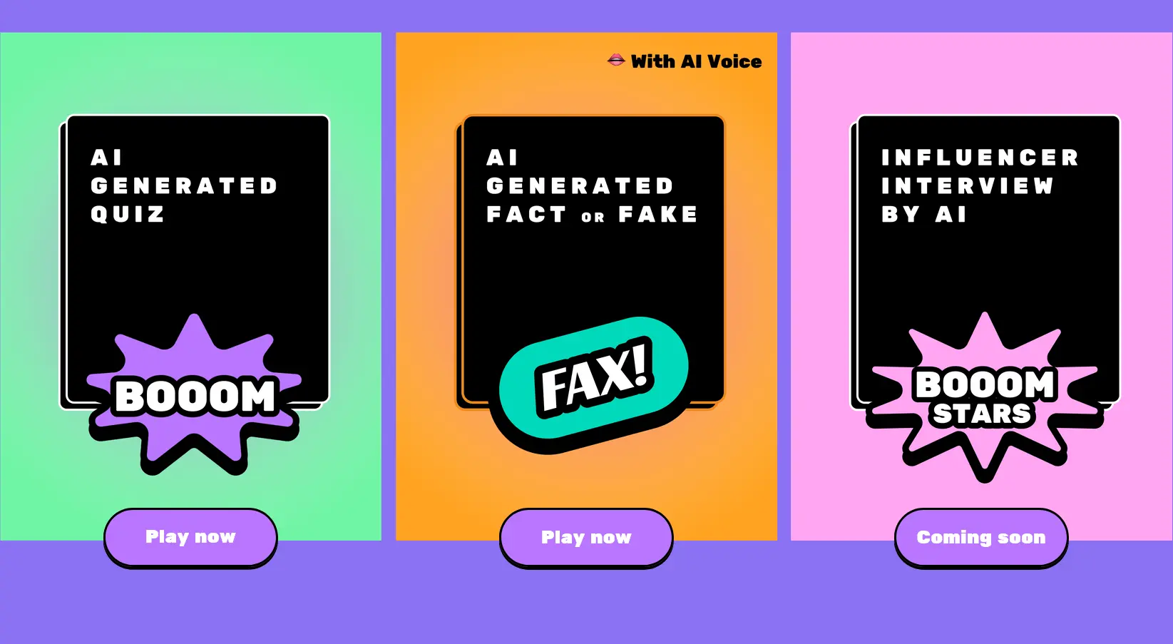 Booom.ai frågesportstrid generativ AI-videospelutmaning
