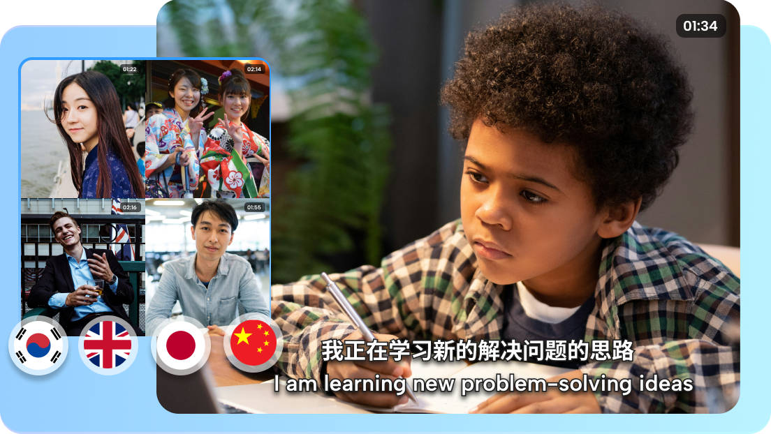 CapCut Web's caption maker provides multi-language support for diversity